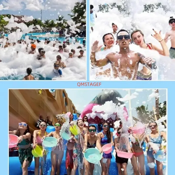 Avec tréteau pompe à eau 1100w canon bulle mousse Jet Machine piscine fête maternelle enfant Shcool
