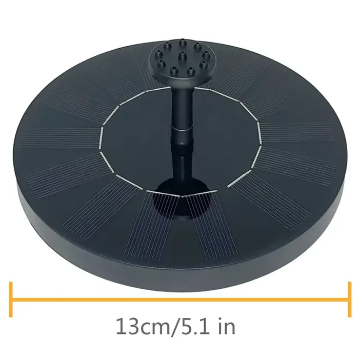 Mini fontaine d'eau solaire, cascade d'étang de piscine, décoration de jardin, bain d'oiseaux en ple
