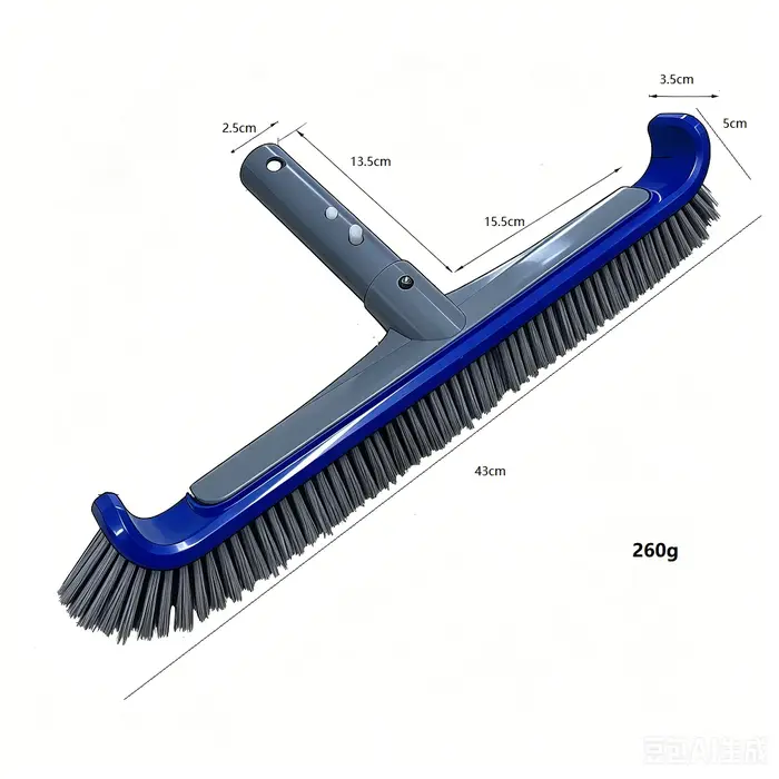 Brosse pour piscine, nettoie les parois