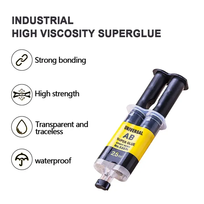 Colle AB en résine époxy 4/25ml
