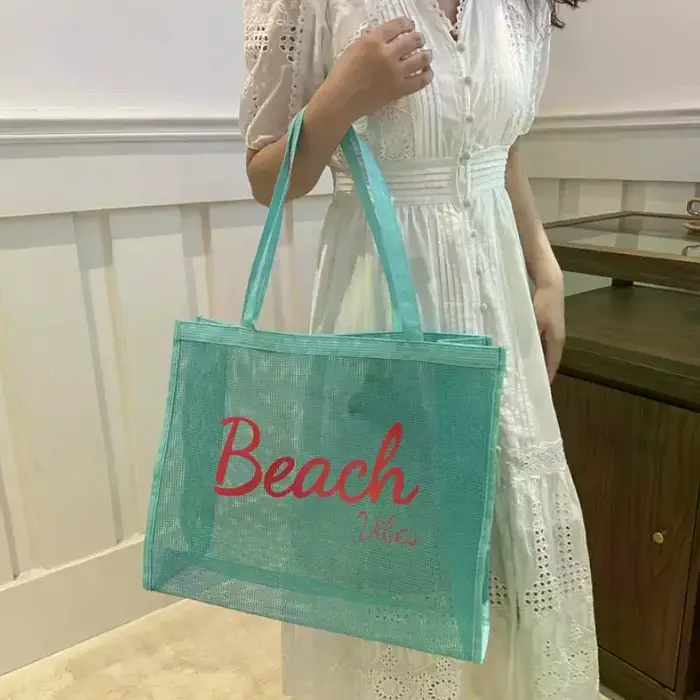 Grand sac en maille réutilisable pour femmes