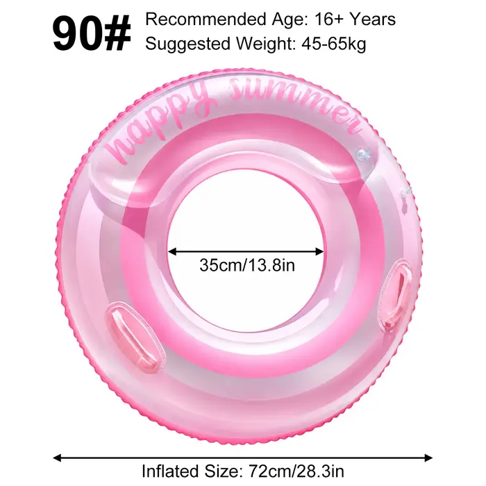 Flotteurs gonflables pour piscine et lac - Bouées rayées, tubes de piscine, anneaux de natation, flo