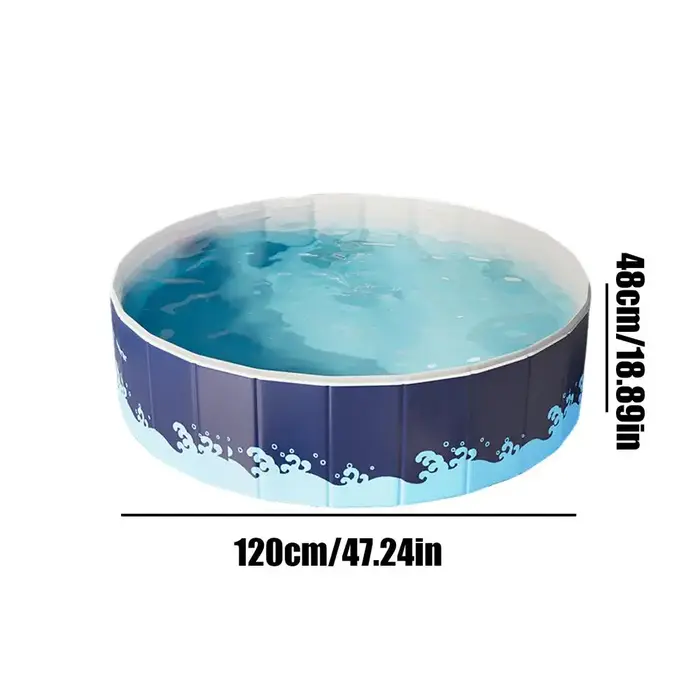 Piscine pliable Non gonflable, résistante à l'usure, Portable, bassin de bain peu encombrant en Nylo