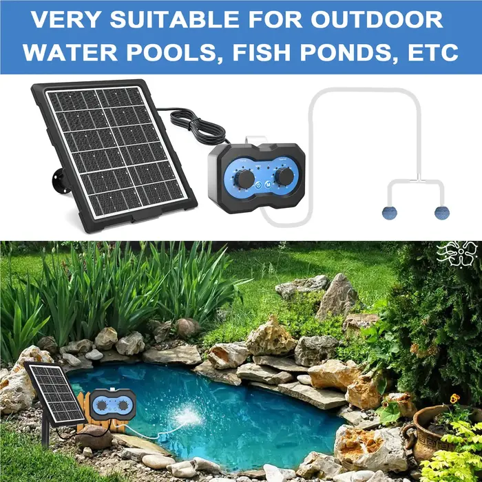 Pompe à air solaire avec minuterie