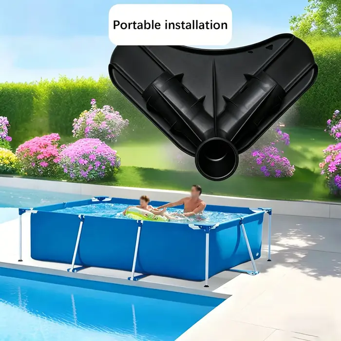 Support d'angle compact pour piscine
