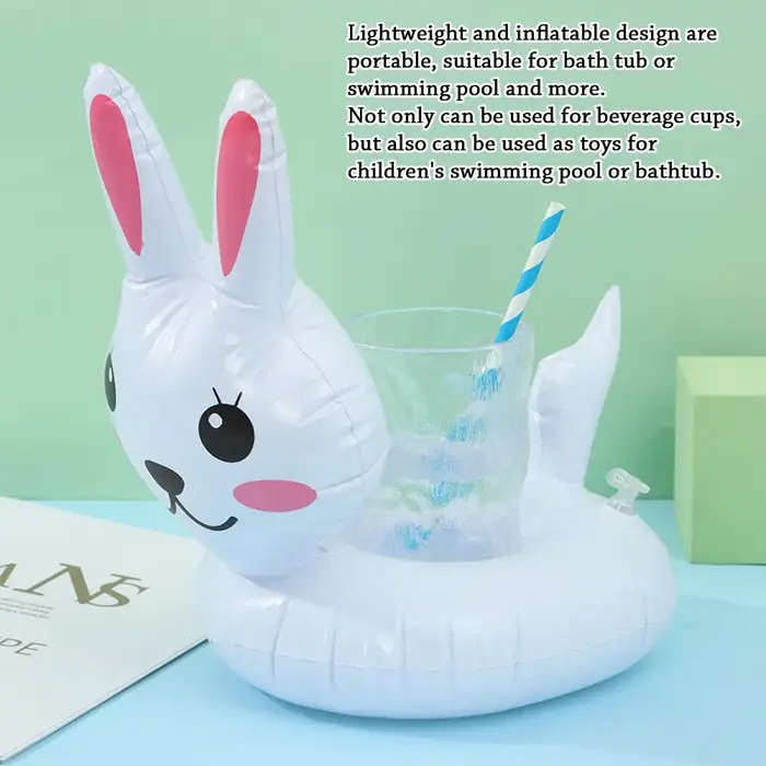 1 pièces piscine fête décoration Bar sous-verres boisson flotteurs gonflable tasse