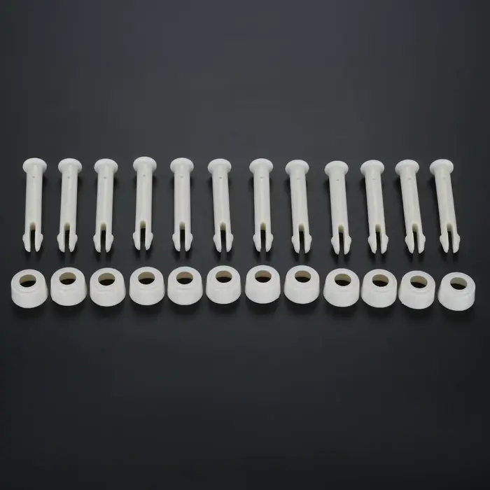 Lot de 12 supports et capuchons pour piscine