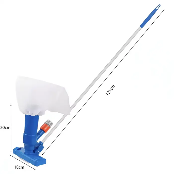 Aspirateur à jet subaquatique pour piscine avec brosse