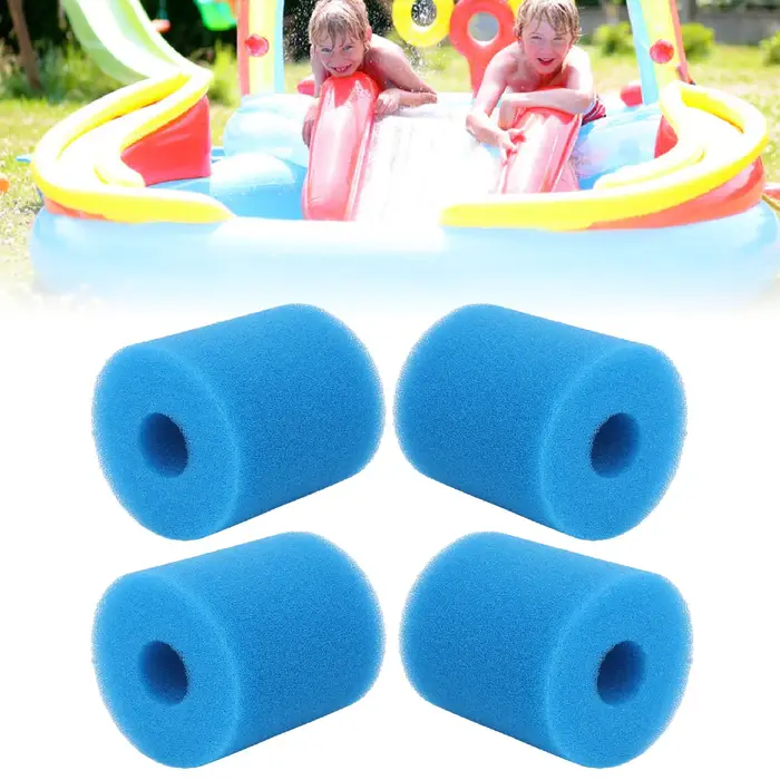 4 pièces éponge filtrante de piscine réutilisable lavable TYPE H mousse