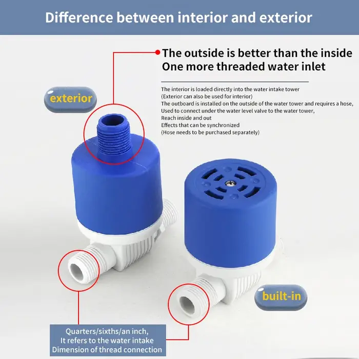 Vanne de contrôle automatique du niveau d'eau 1/2" 3/4" avec flotteur