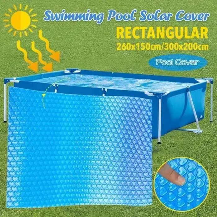 Couverture solaire ronde anti-poussière pour piscine