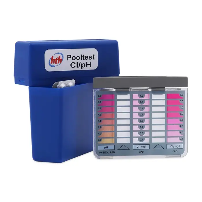 Kit de test de l'eau de piscine, pH, chlore, boîte de test DPD pour piscine, SPA, bain à remous, tes