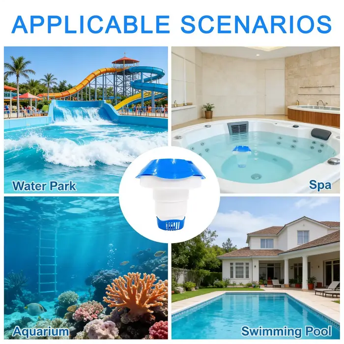 Distributeur flottant de chlore durable pour piscine