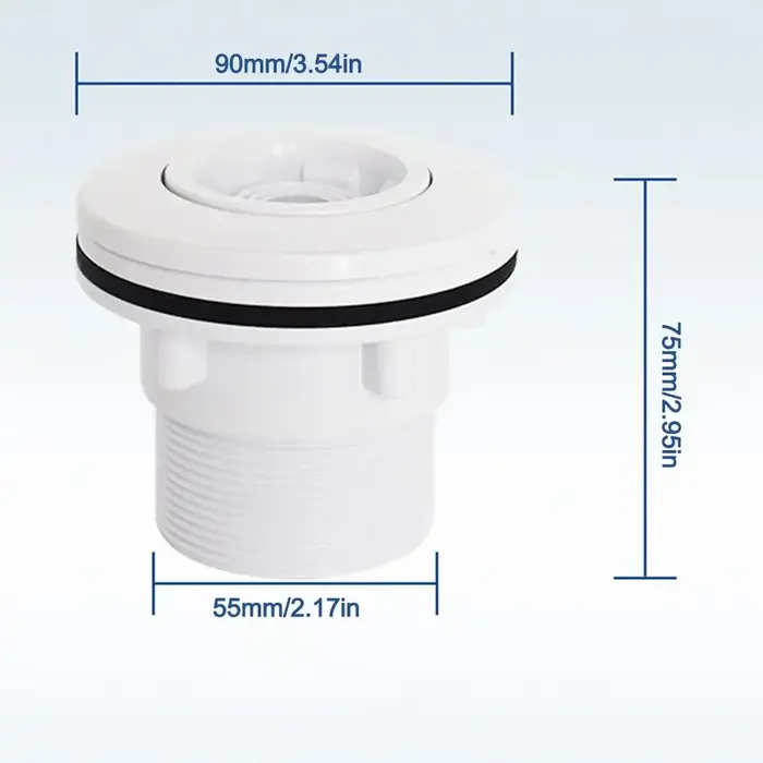 Sortie d'eau de piscine en ABS durable