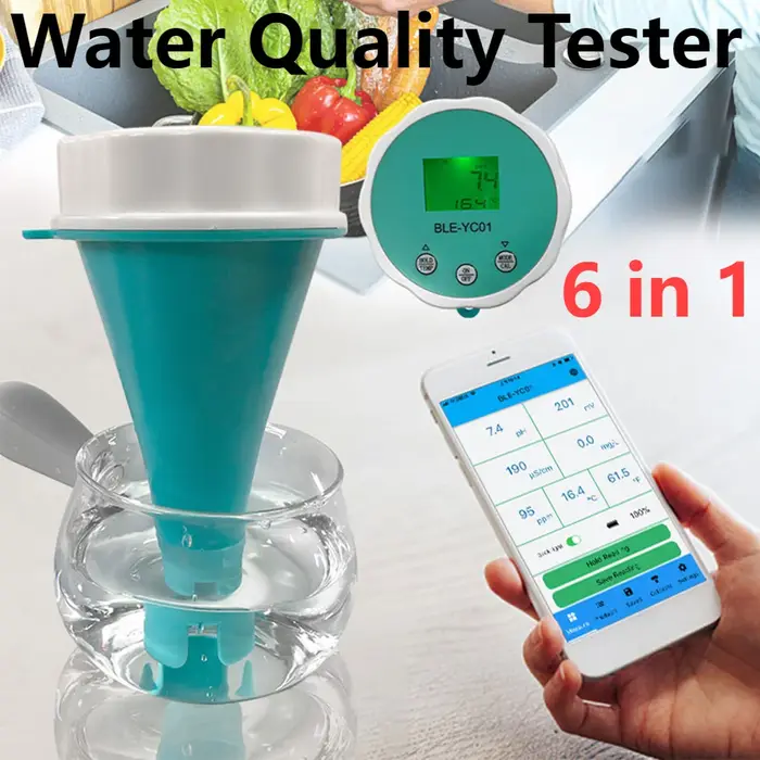 Détecteur de qualité de l'eau 6 en 1