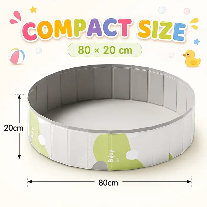 1PC Baignoire pliable, Piscine portable, Piscine à balles, Piscine à éclaboussures intérieure et ext