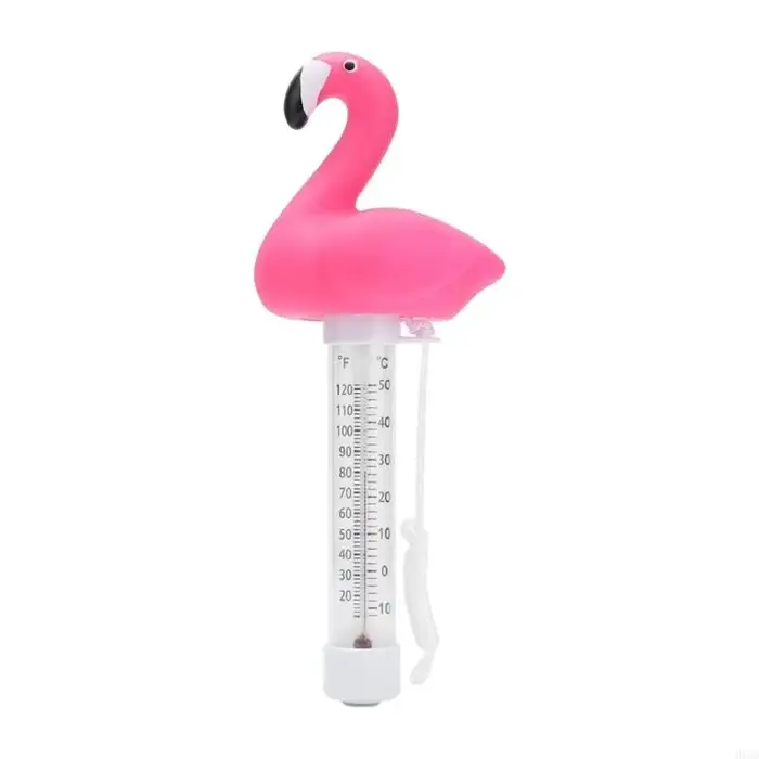 Thermomètres piscine flottants, joli grand écran facile à lire, avec attaches