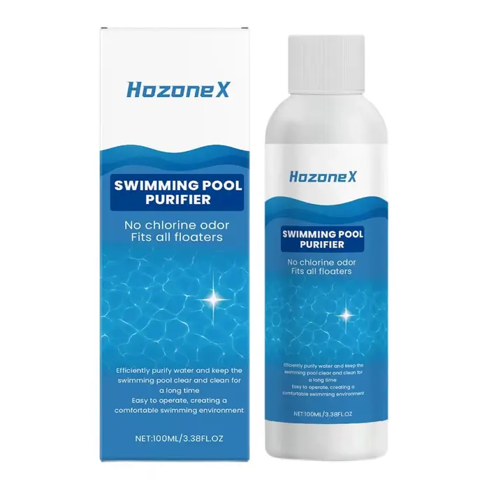 Agent clarifiant liquide pour piscine, élimination des odeurs, nettoyage des impuretés, dissolution 