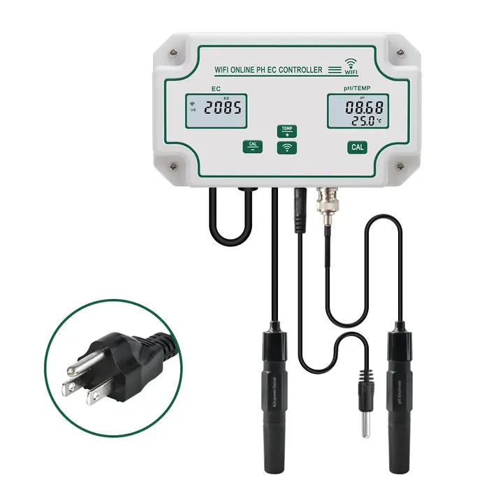 Contrôleur de température PH ORP WiFi, analyseur de qualité de l'eau, enregistreur de données, teste