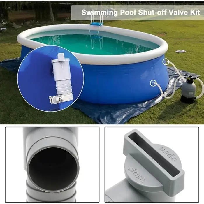 Adaptateur de pompe de filtre de piscine en PVC