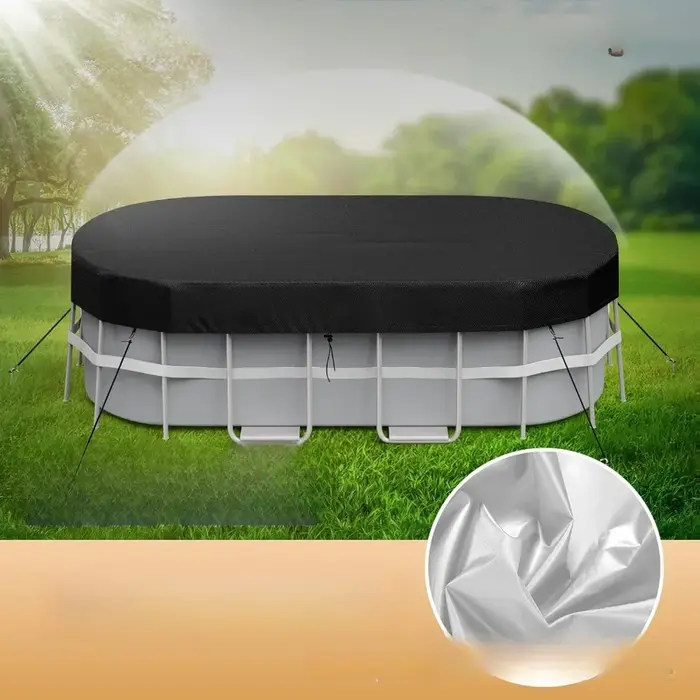 Protecteur de couverture de piscine 10x16 pieds, ensemble d'accessoires de couverture de piscine hors sol inclus, Service de Support client, prévention des débris