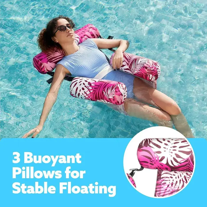 Chaise hamac de piscine gonflable