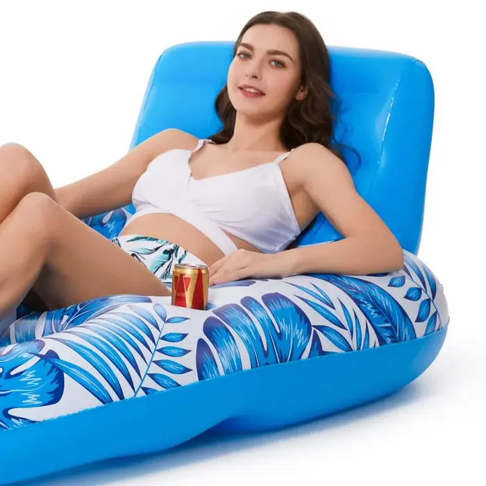 Bouée gonflable pour adulte - Chaise longue flottante pour piscine