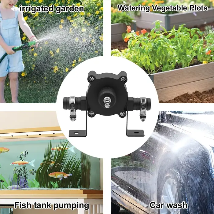 Pompe de transfert de liquide électrique portable auto-amorçante pour eau et autres liquides
