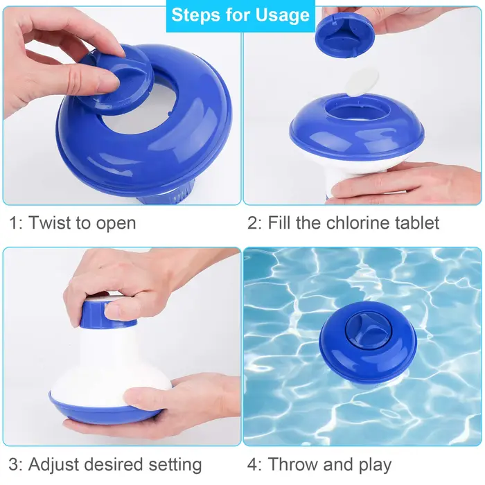 Flotteur chimique pour piscine flottante