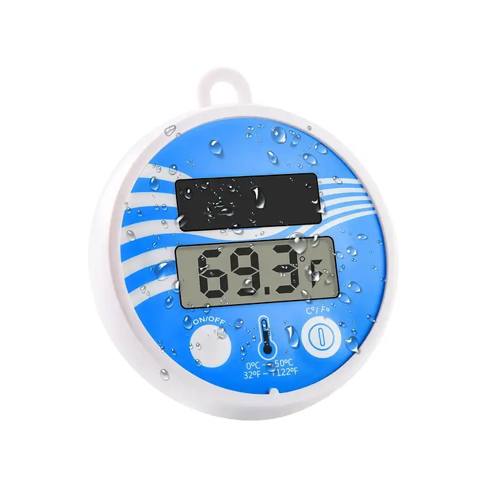 Thermomètre solaire étanche pour piscine