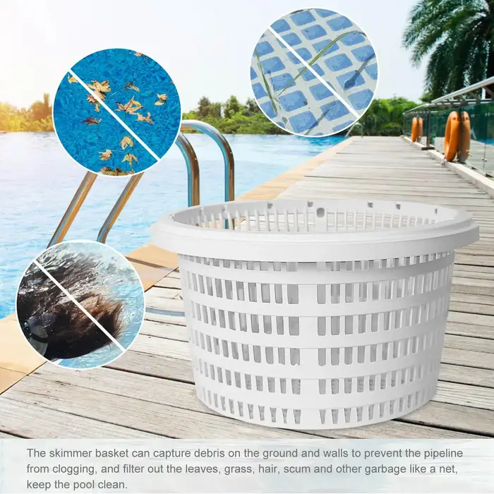 Panier filtre pour piscine, panier de ramassage des feuilles, portable, empêche le blocage des condu