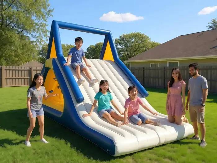 Toboggan aquatique gonflable pour lac 4*2*2m en PVC