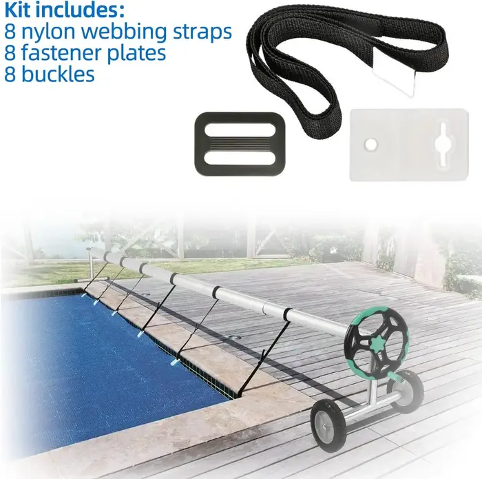 Kit universel de sangles de bobine de couverture solaire de piscine