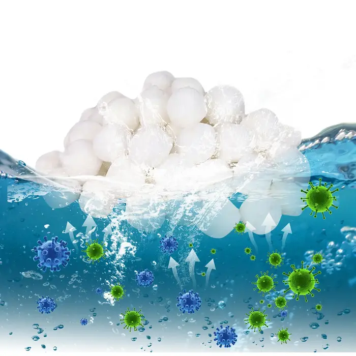 Boules de nettoyage de piscine en Fiber de Purification d'eau