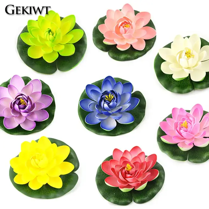 Fleurs Artificielles Flottantes pour Décoration de Piscine