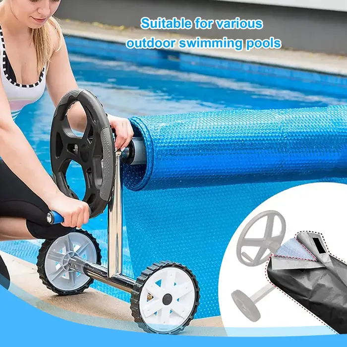 Couverture de protection de bobine solaire de piscine d'été tissu Oxford