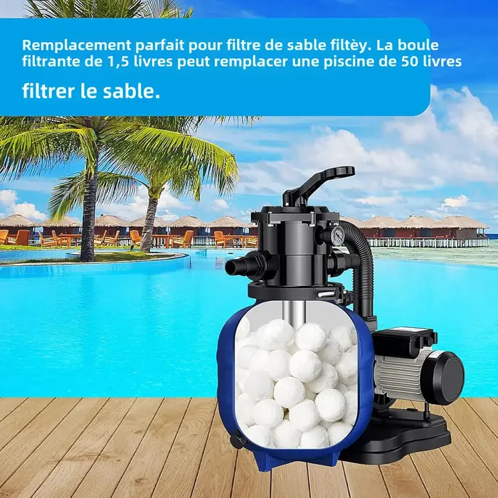 Boules de filtre de piscine pour pompe à filtre à sable