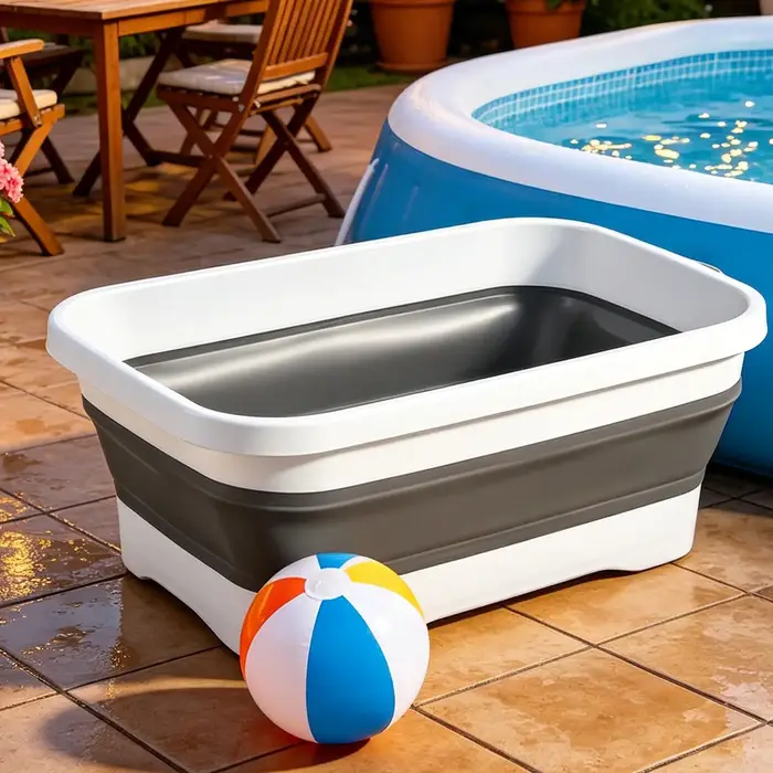 Bassin de lavage de pieds portable antidérapant pour piscine