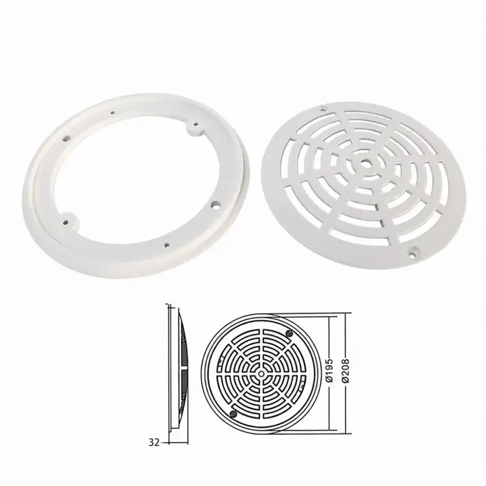 Couverture de drain de piscine professionnelle anti-colmatage