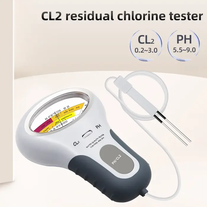 Détecteur de chlore 2 en 1
