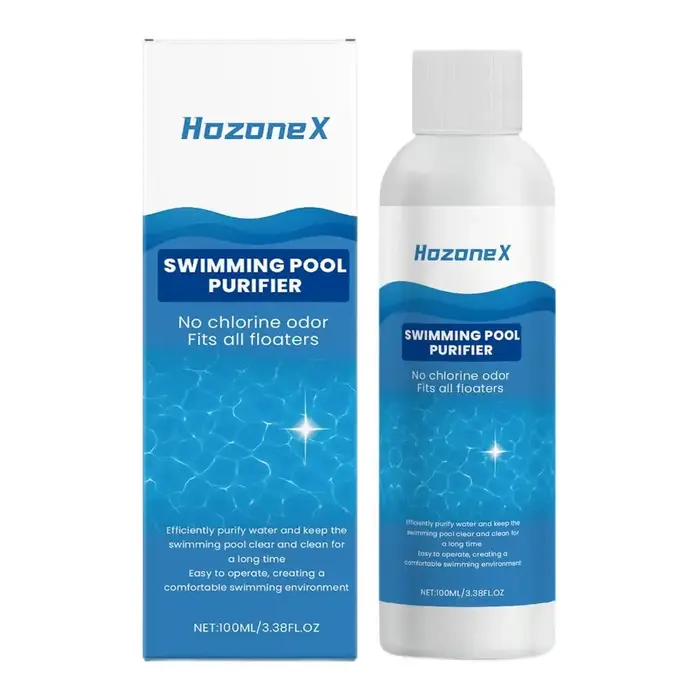 Liquide Clarifiant Purifiant pour Piscine, Nettoyant pour Traitement de l'Eau des Piscines Enterrées