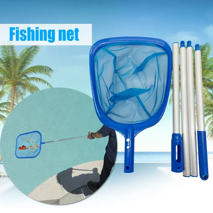 Filets de nettoyage de piscine pour baignoire d'étang télescopique