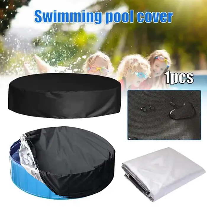 Couverture anti-poussière pliable pour piscine, accessoires de natation