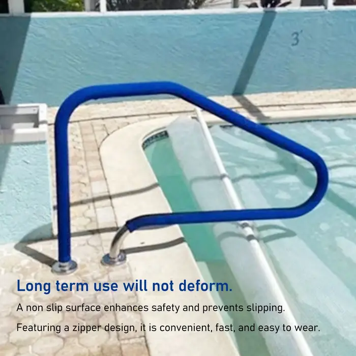 Juste de protection coordonnante pour main courante de piscine