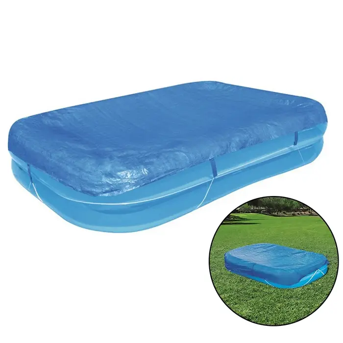 Couverture étanche solide pour piscines fabriquée avec une bâche PE fiable assure la longévité et une entretien efficace de la piscine
