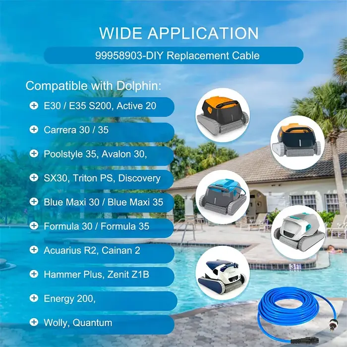 Câble de bricolage pour nettoyeur de piscine DolDave Maytronics