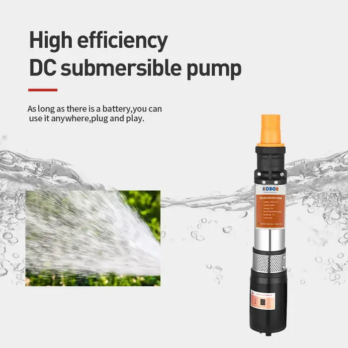 Pompe à eau solaire SubSN avec batterie à haute levée