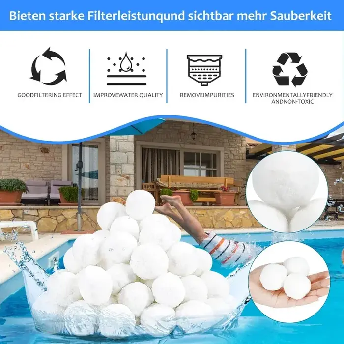 Boule de nettoyage de filtre de piscine