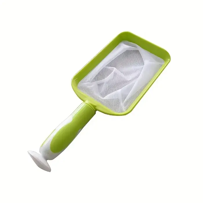 Filet de nettoyage de piscine portable vert – Poignée ergonomique et maille durable pour le nettoyag