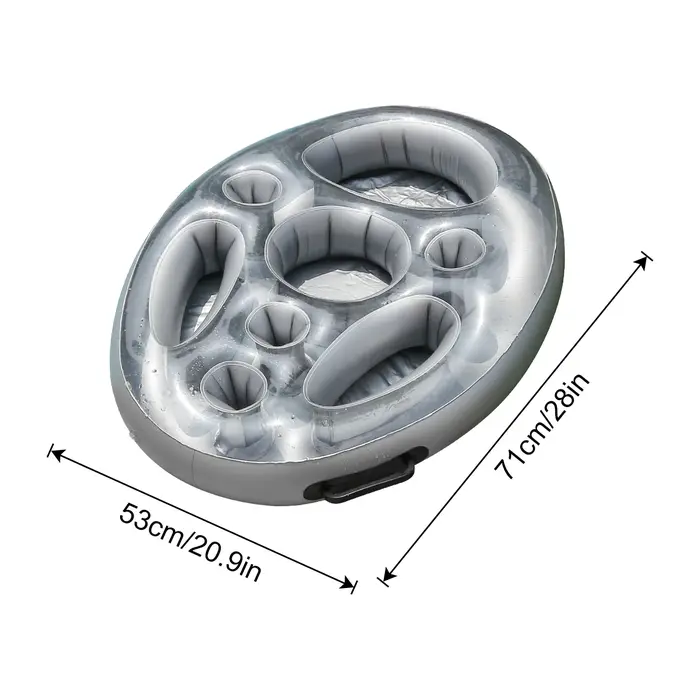 Porte-boissons gonflables pour piscine, plateaux flottants pour baignoires, piscines, plages et fête